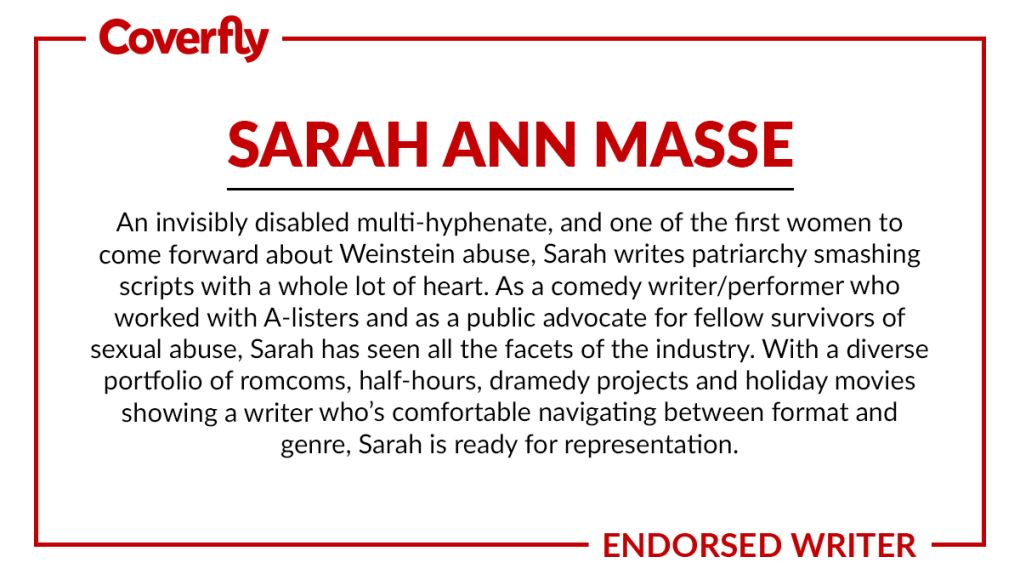 Sarah Ann Masse - Coverfly Endorsed Writer 