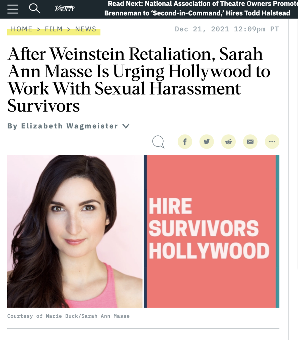 sarah ann masse hire survivors hollywood variety elizabeth wagmeister