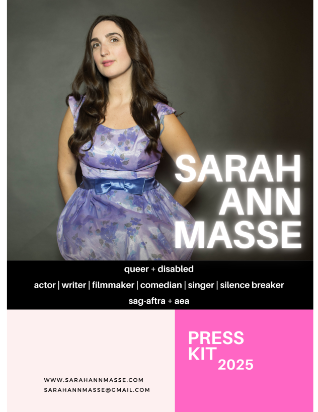 Sarah Ann Masse Press Kit February 2025 1